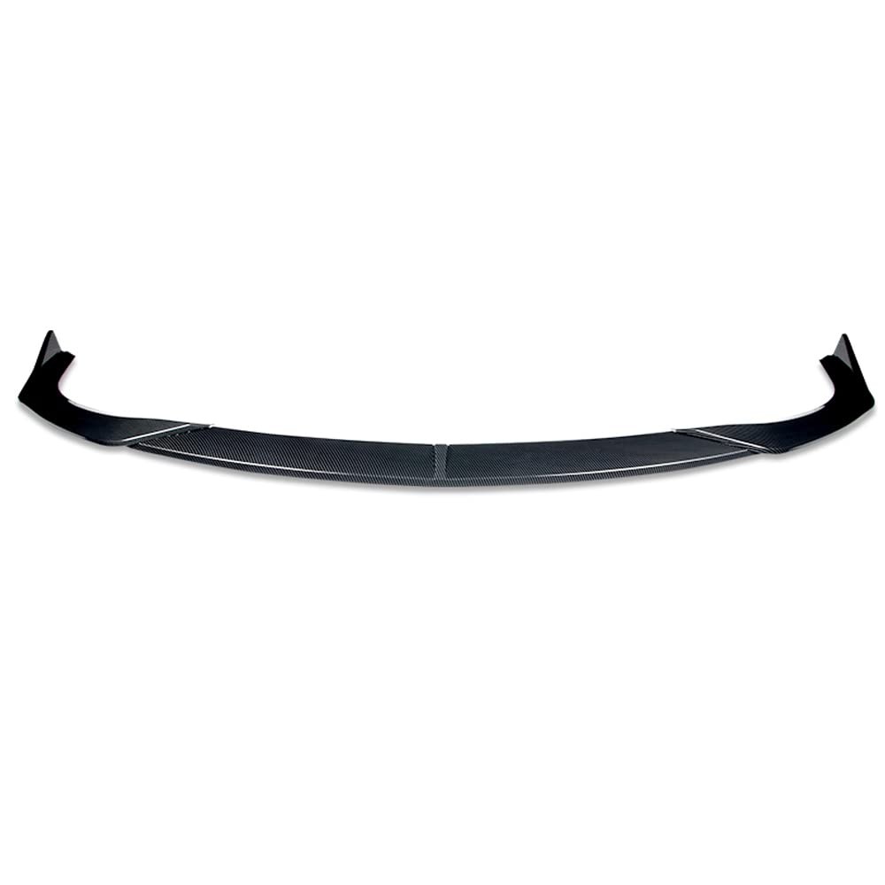 3 Piece Front Bumper Lip Spoiler for Mazda 3 2019-2023 Painted Carbon