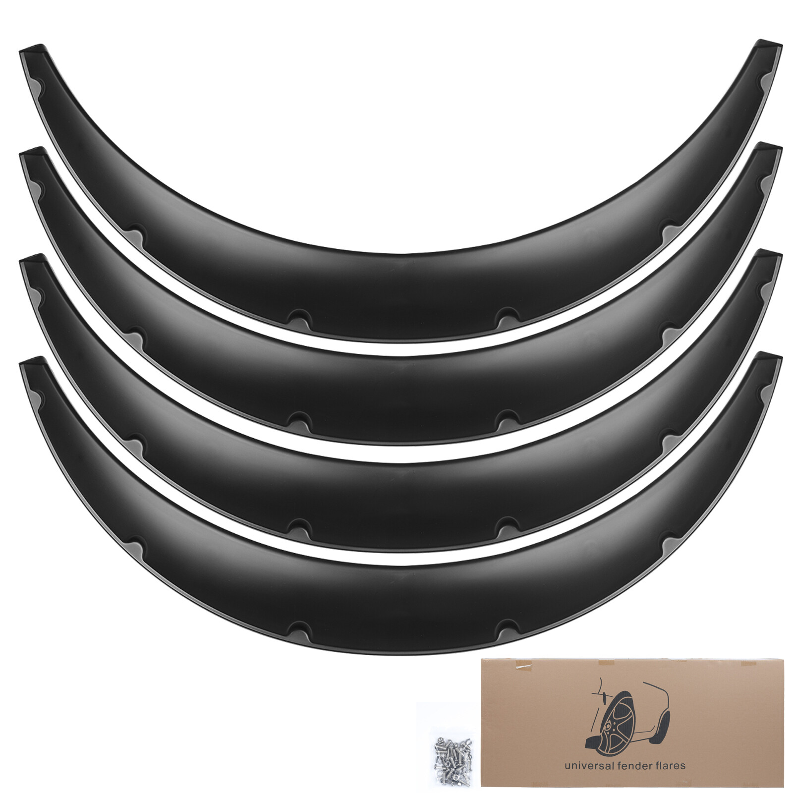 4Pcs 4.5inch Flexible Fender Flares Extra Wide Body Wheel Arches.For Ford F-150 4Pcs 4.5inch Flexible Fender Flares Extra Wide Body Wheel Arches.For Ford F-150