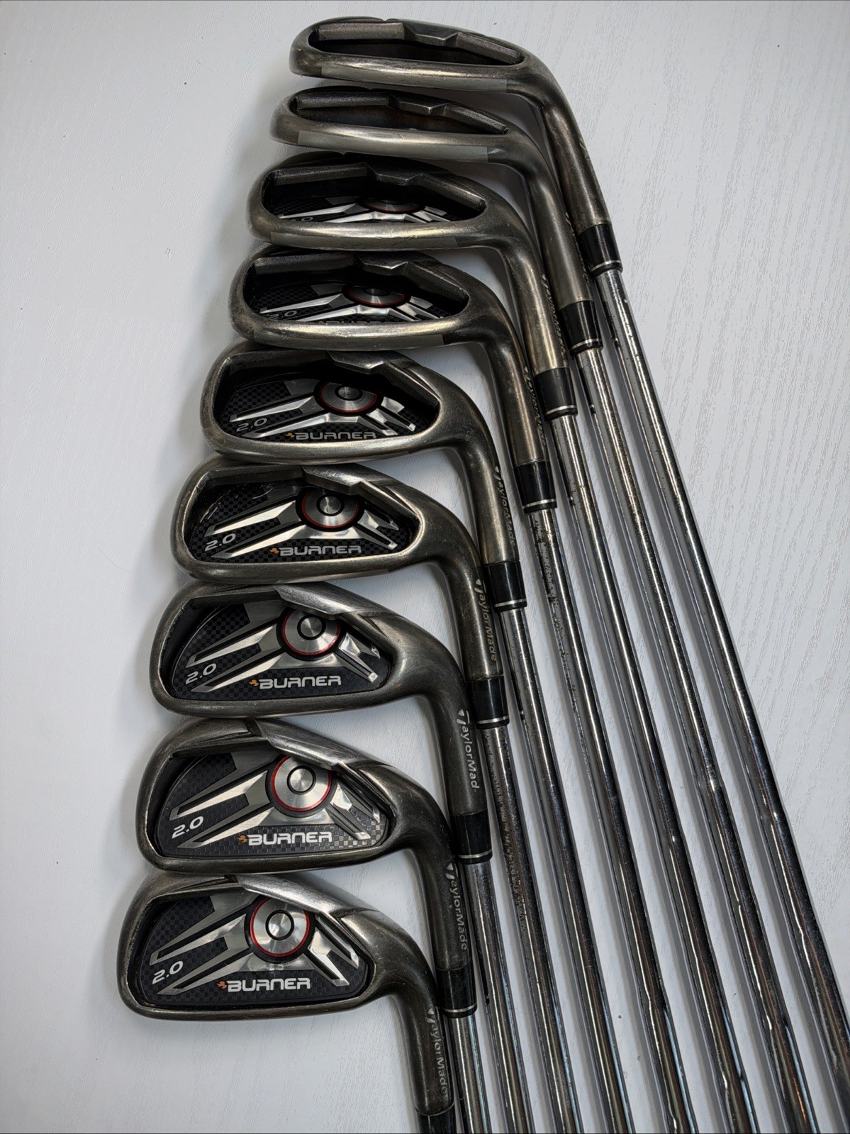 TaylorMade Burner 2.0 Iron Set RH (4-9, PW, AW, SW) 9 Clubs - NS Pro R-Flex TaylorMade Burner 2.0 Iron Set RH (4-9, PW, AW, SW) 9 Clubs - NS Pro R-Flex