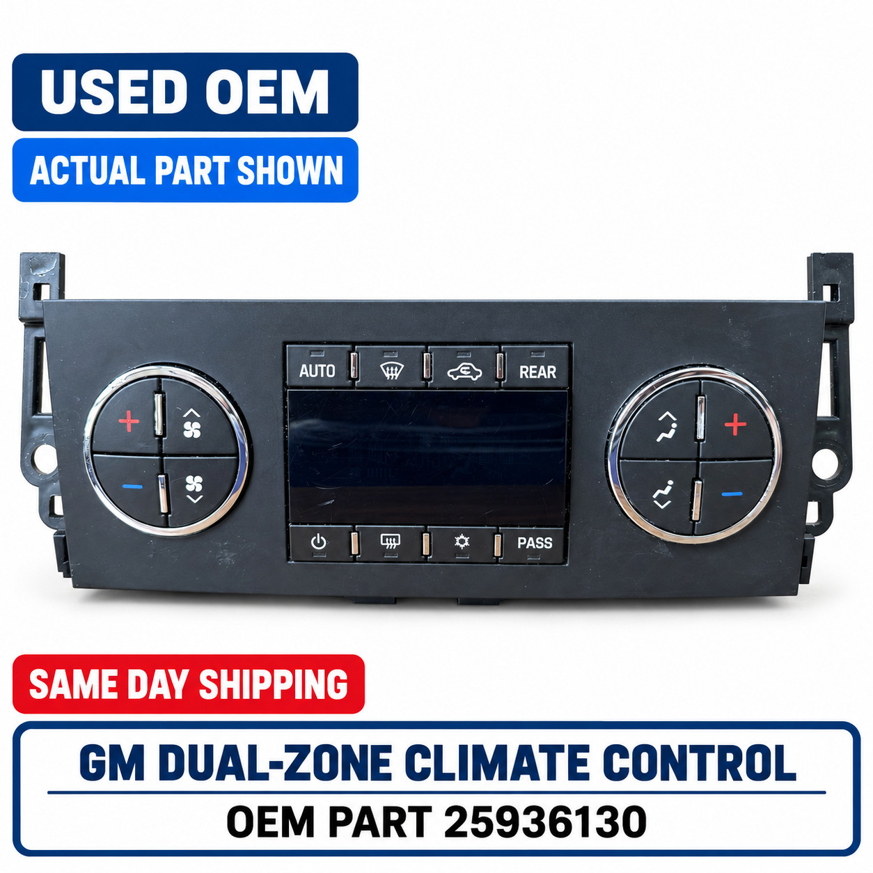 2007-2011 Chevy Tahoe GMC Yukon AC Heater Temperature Climate Control OEM 2007-2011 Chevy Tahoe GMC Yukon AC Heater Temperature Climate Control OEM