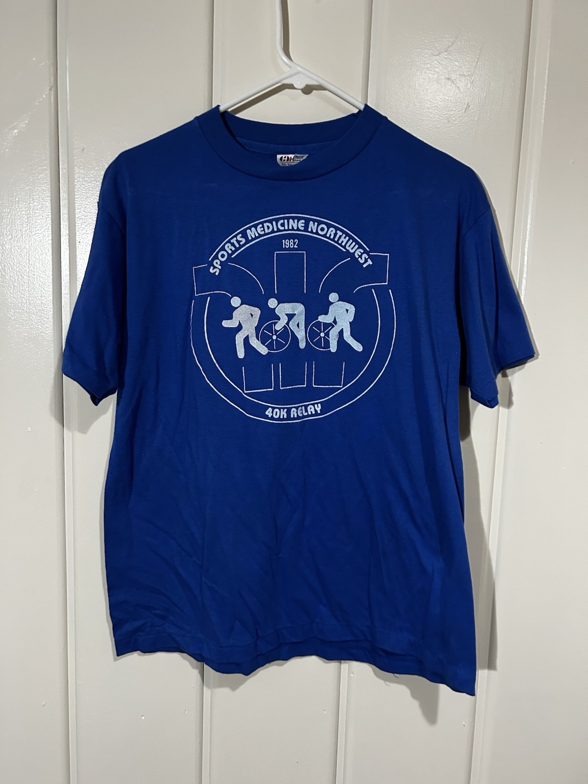 Vintage 1982 Sports Medicine Northwest 40K Relay T Shirt Hanes Running Tee L Vintage 1982 Sports Medicine Northwest 40K Relay T Shirt Hanes Running Tee L