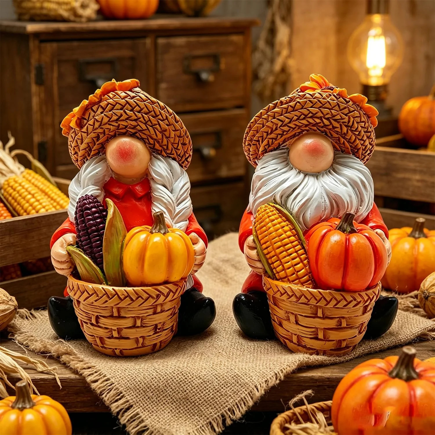 Fall Thanksgiving Decorations for Home - Fall Pumpkin Gnomes Decor Fall Thanksgiving Decorations for Home - Fall Pumpkin Gnomes Decor