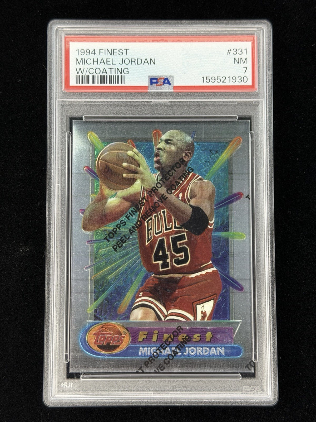 1994 Finest NBA #331 Michael Jordan w/Coating PSA 7 NM Chicago Bulls HOF GOAT 1994 Finest NBA #331 Michael Jordan w/Coating PSA 7 NM Chicago Bulls HOF GOAT