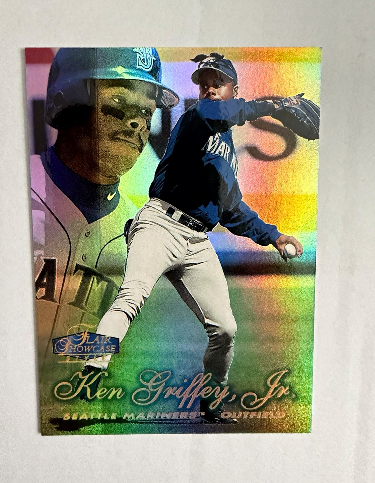 Ken Griffey Jr 1998 Flair Showcase #1 Row 2 Showstopper Mariners HOF