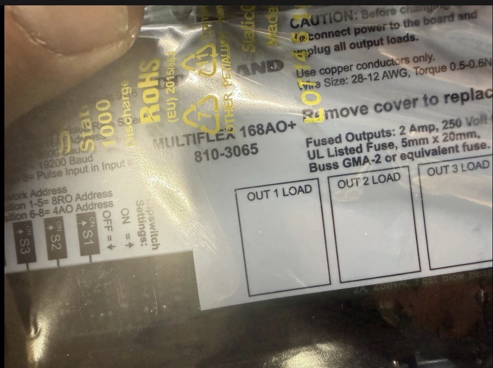 NEW Emerson CPC 168AO Boards 810-3065 NEW Emerson CPC 168AO Boards 810-3065