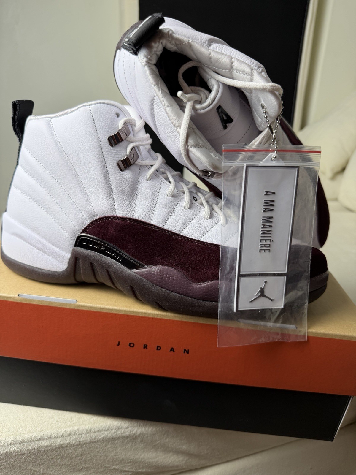 Air Jordan 12 Retro SP x A Ma Maniere White/Black/Burgundy DV6989-100 Men’s 11.5 Air Jordan 12 Retro SP x A Ma Maniere White/Black/Burgundy DV6989-100 Men’s 11.5