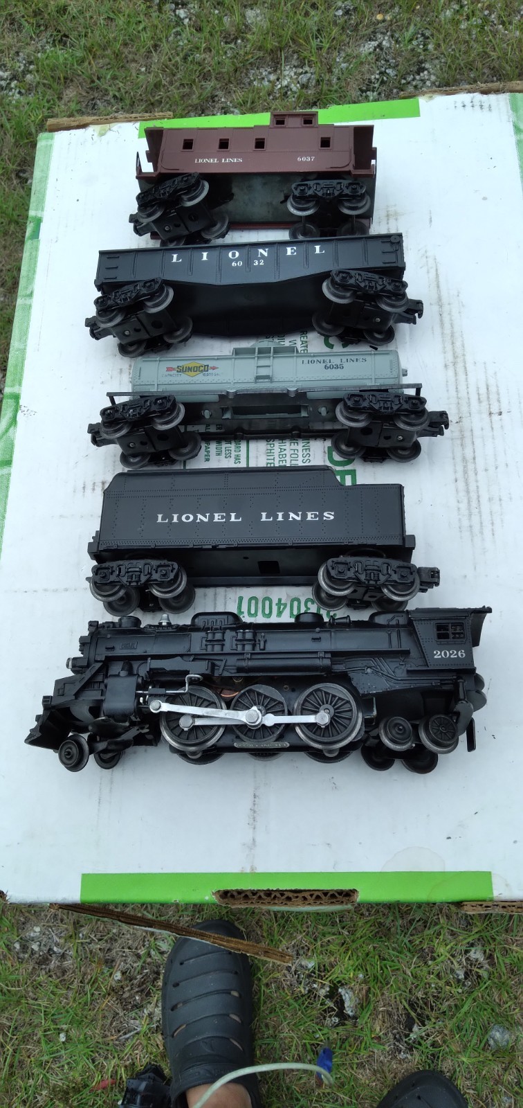 Lionel 2026 Postwar O O27 Gage 1953 Steam Locomotive Freight Car Train Set 1501S