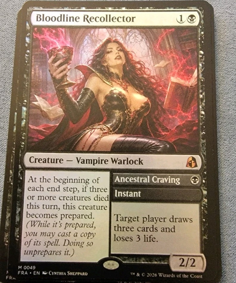 BLOODLINE RECOLLECTOR V2 - FOIL - Custom Art MTG Playtest Card -Commander BLOODLINE RECOLLECTOR V2 - FOIL - Custom Art MTG Playtest Card -Commander