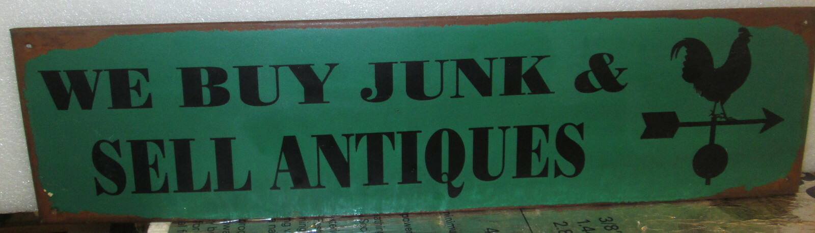 Vintage Metal Sign, \