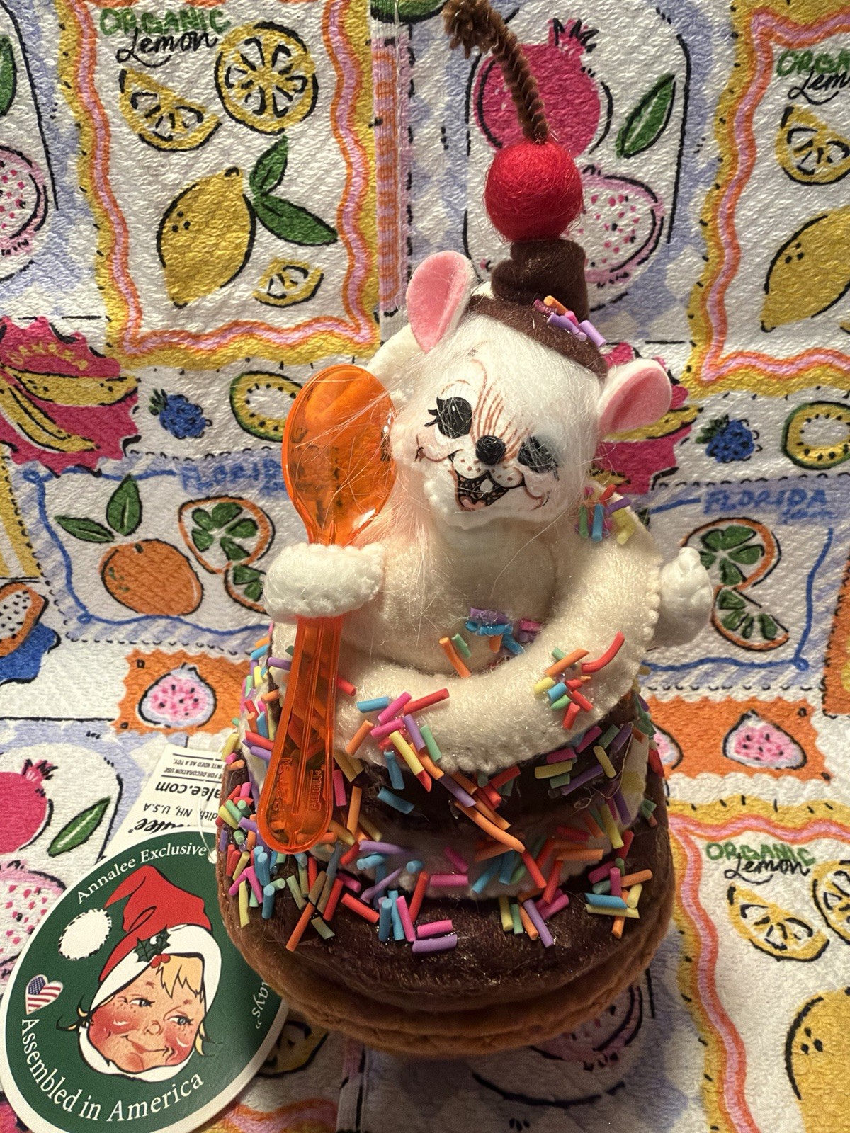 NWT❤️Annalee 5” But First, Ice Cream🍦Mouse 2023 Exclusive~Mint Only 100 Made🎉