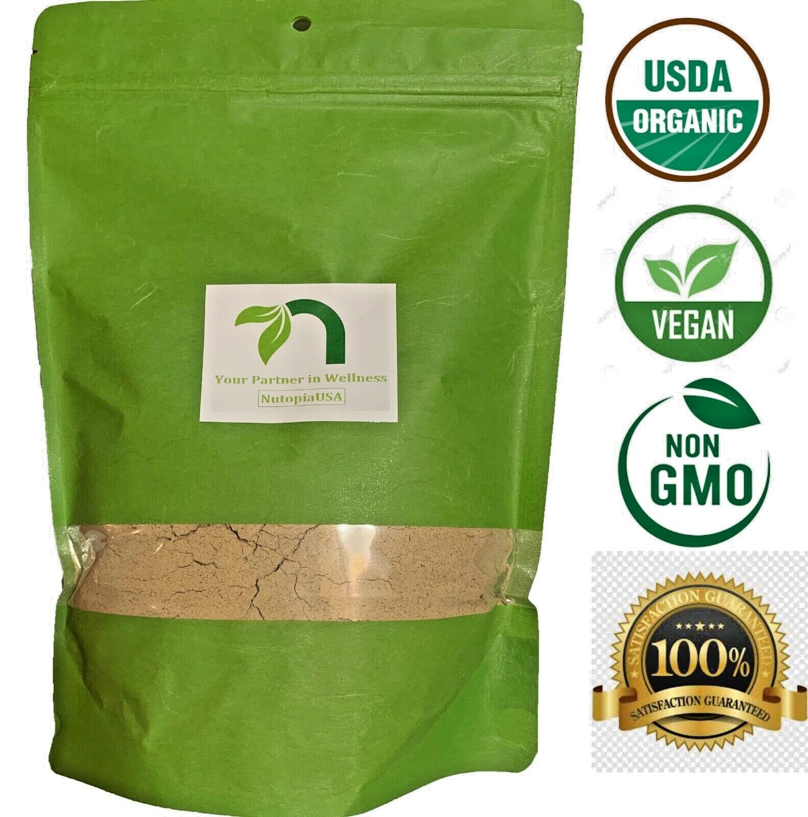 1 lb (16 OZ)Organic Ground Ginger Root Powder, Non-GMO, Kosher. 