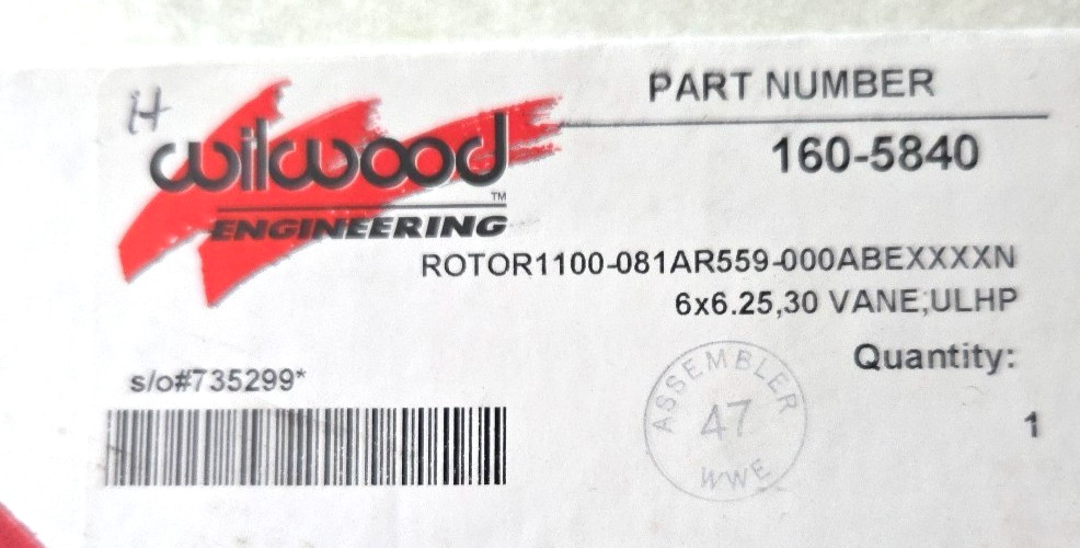 ******** NEW Wilwood 160-5840 Ultralite HP 30 Vane Plain 2-Piece 11\' Brake Rotor