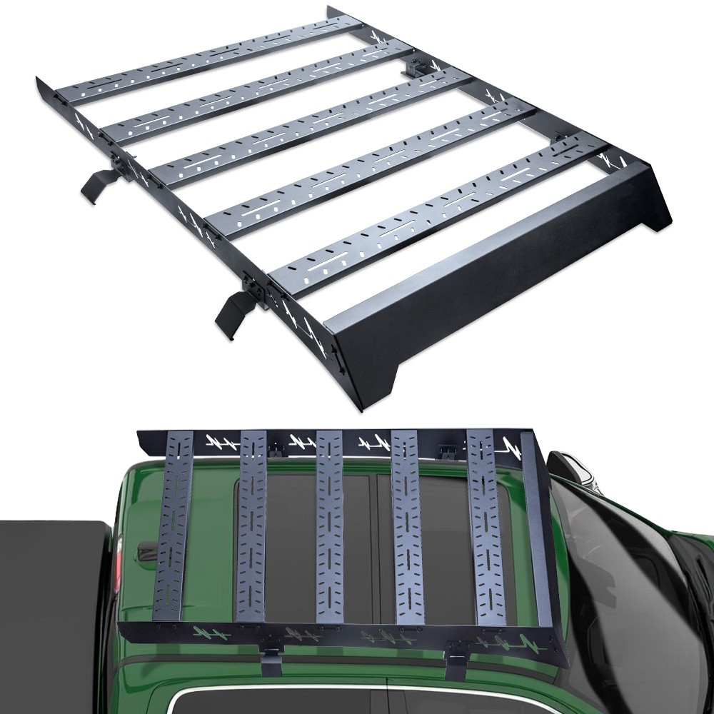 TLAPS For 2020-2026 Silverado/Sierra 2500 Crew Window Frame Roof Rack Basket Blk