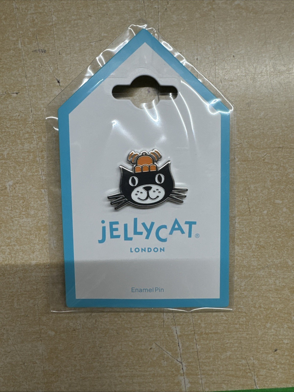 NEW Jellycat London Official Jack Cat Enamel Pin (PIN6JEL) NEW Jellycat London Official Jack Cat Enamel Pin (PIN6JEL)