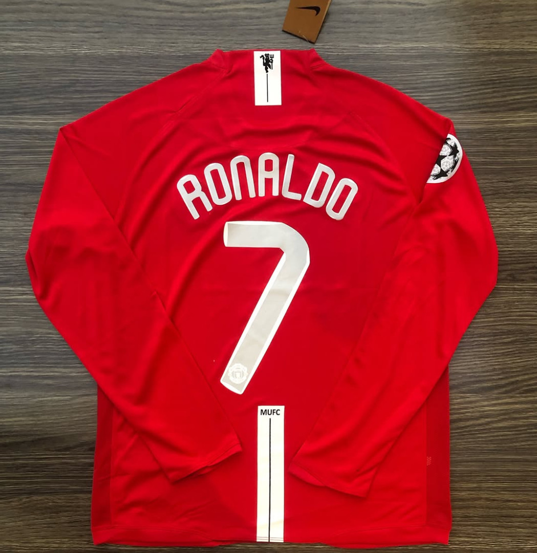 Manchester United 2008 UCL Final RED Home Jersey - Cristiano Ronaldo #7