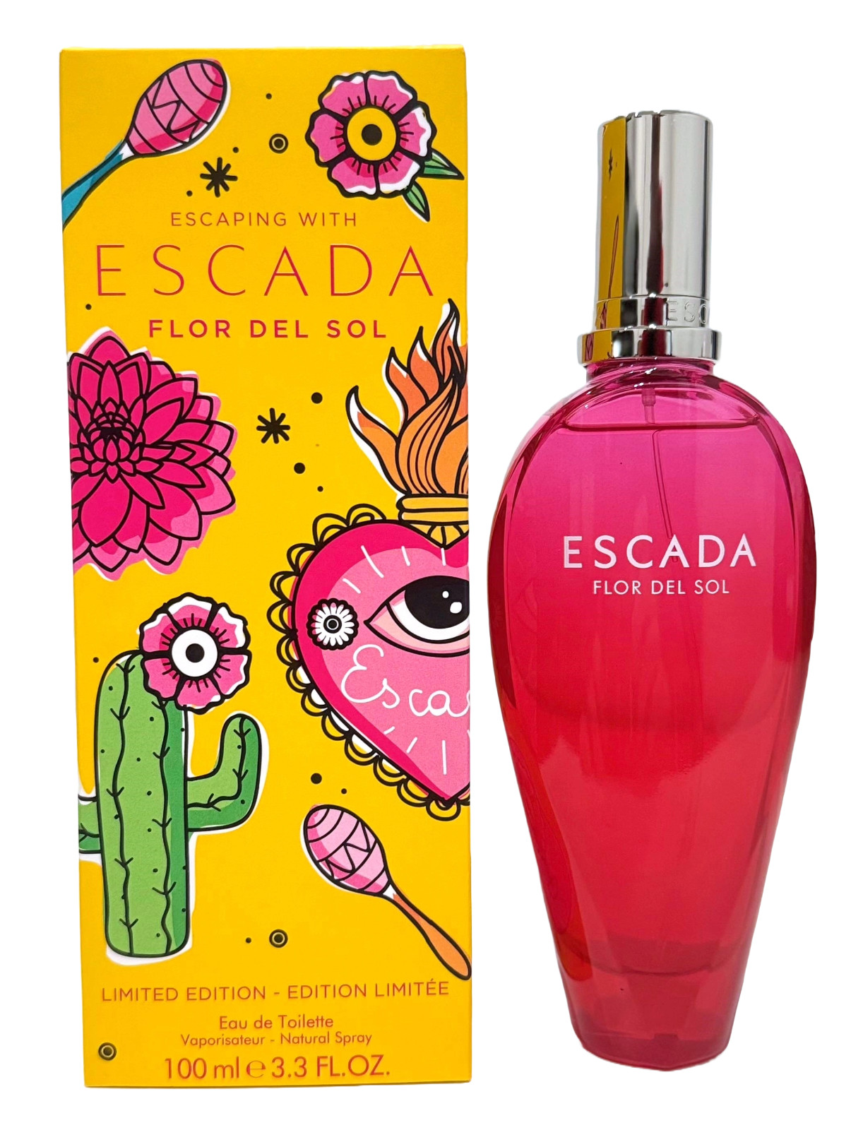Escada Flor Del Sol for Women 3.3 oz Eau de Toilette Spray Limited Edition