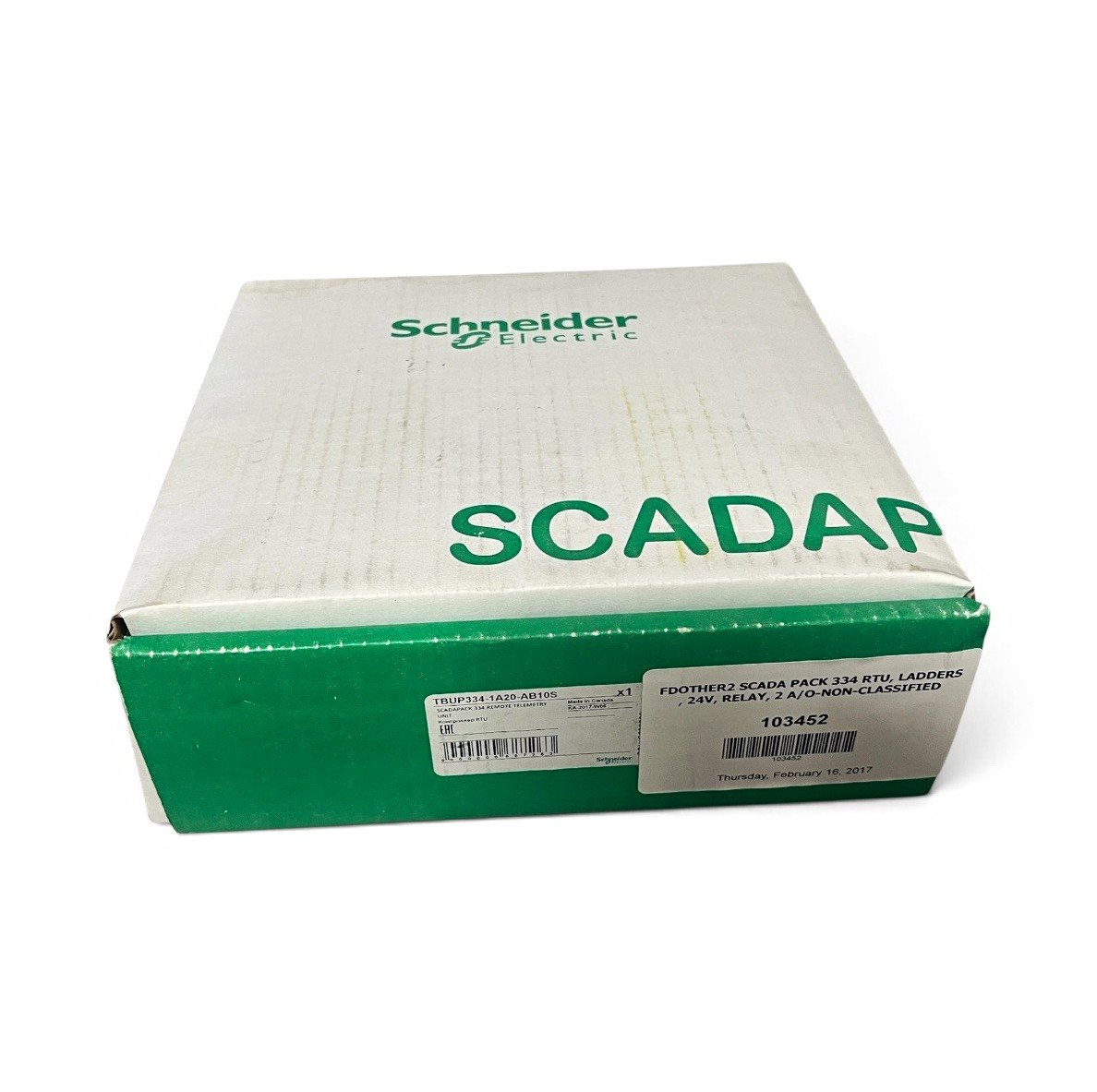 NEW Schneider SCADAPack 334 RTU TBUP334-1A20-AB10S Controller NEW Schneider SCADAPack 334 RTU TBUP334-1A20-AB10S Controller