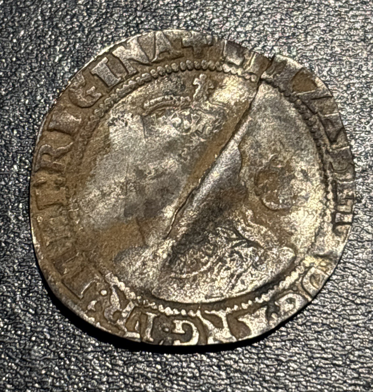 1573 England Queen Elizabeth I Silver Sixpence 6d Medieval English Coin