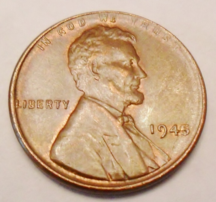 1945 P Lincoln Wheat Cent / Penny AVE CIRCULATED **FREE SHIPPING** 1945 P Lincoln Wheat Cent / Penny AVE CIRCULATED **FREE SHIPPING**