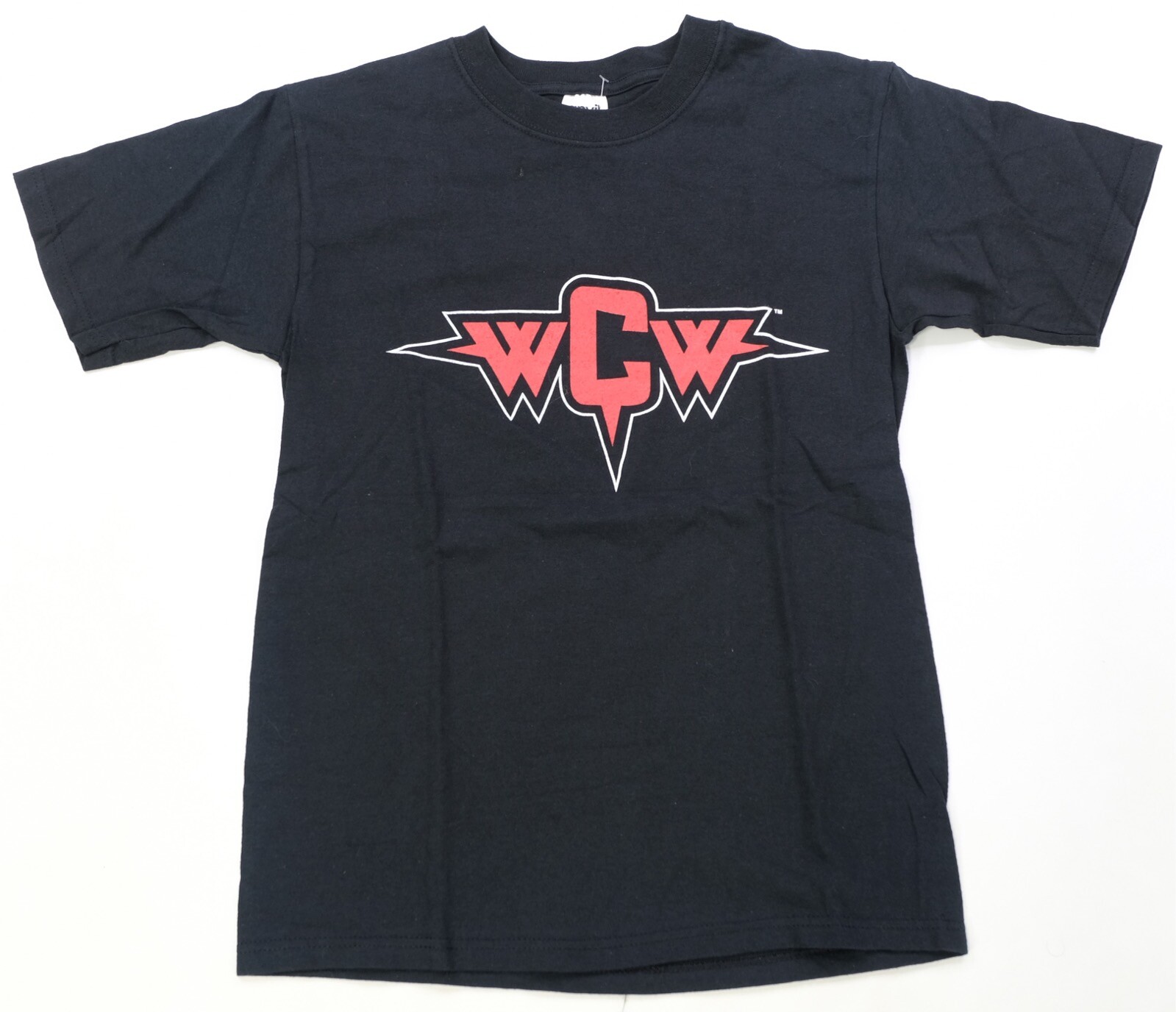 Rare Vintage ANVIL WCW Wrestling 2001 Graphic T Shirt 2000s wcw.com Black Size S