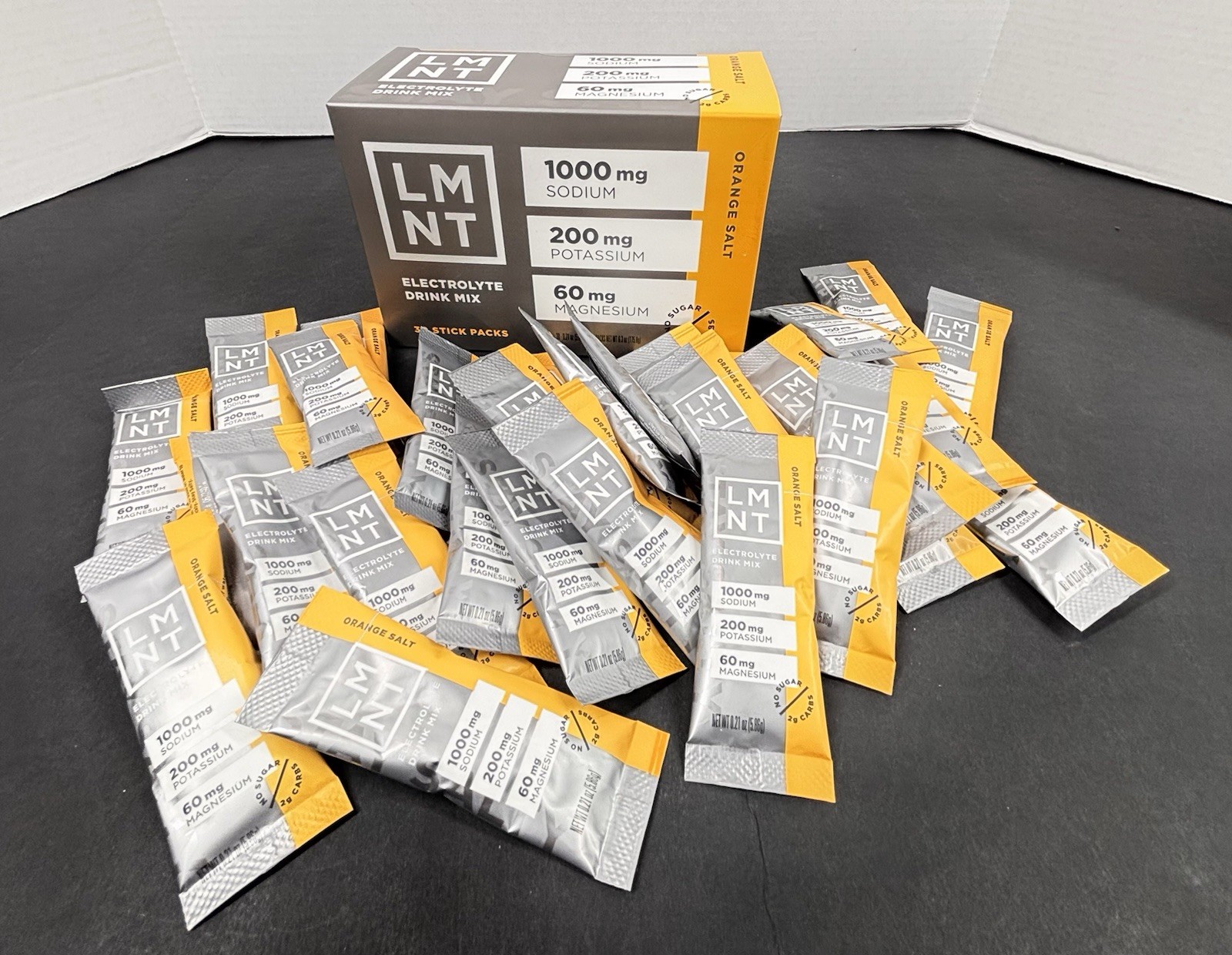 ELMNT Electrolyte Drink Orange Salt 30 Stick Pack Fast New ELMNT Electrolyte Drink Orange Salt 30 Stick Pack Fast New