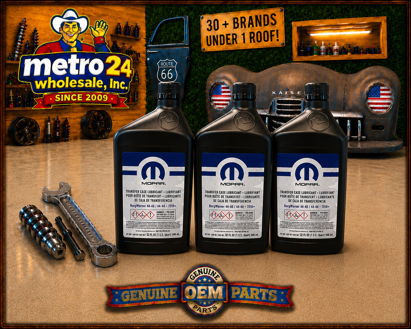 (3) Genuine Differential Oil Mopar 68049954AC - same as dealer