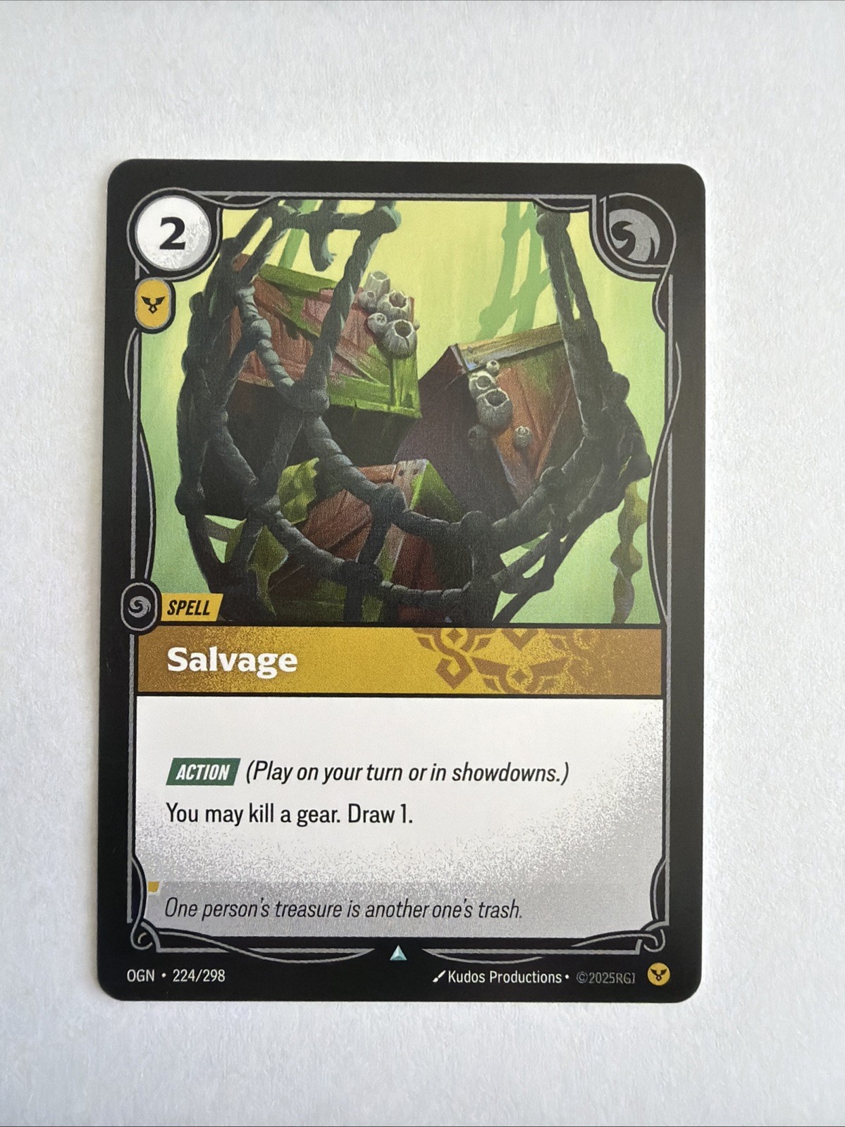 Salvage 224/298 Uncommon Origins Riftbound Near Mint Salvage 224/298 Uncommon Origins Riftbound Near Mint