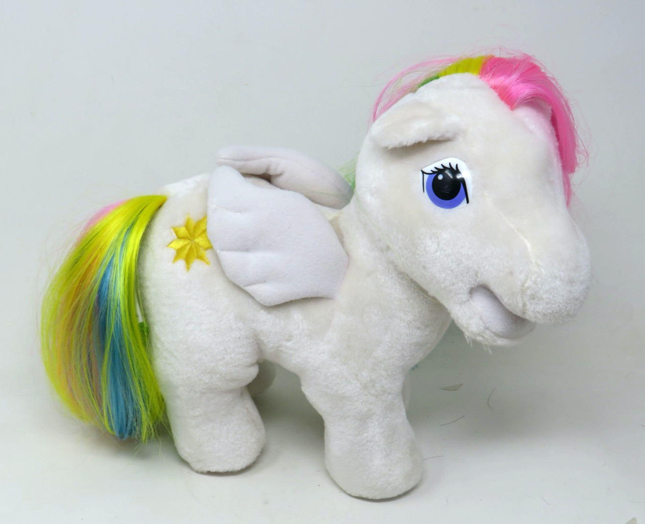 Vtg 1984 Hasbro Softies My Little Pony Plush Sunshine Pegasus Rainbow White Vtg 1984 Hasbro Softies My Little Pony Plush Sunshine Pegasus Rainbow White