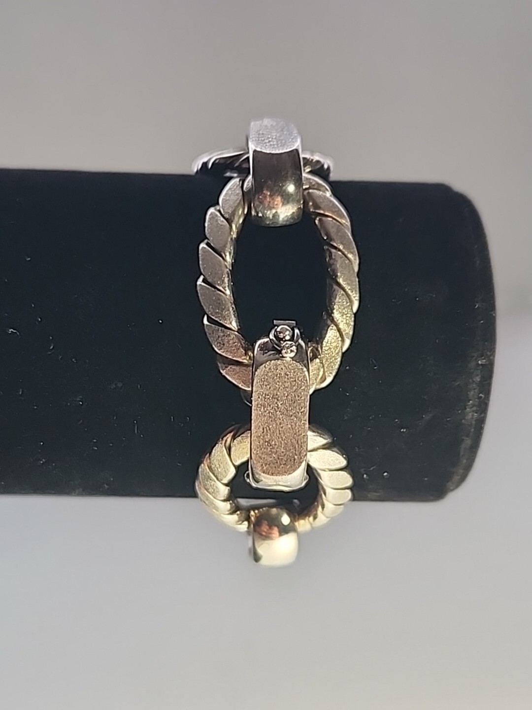 Uno-a-erre Heavy Italian Sterling Silver Link Bracelet  91grams