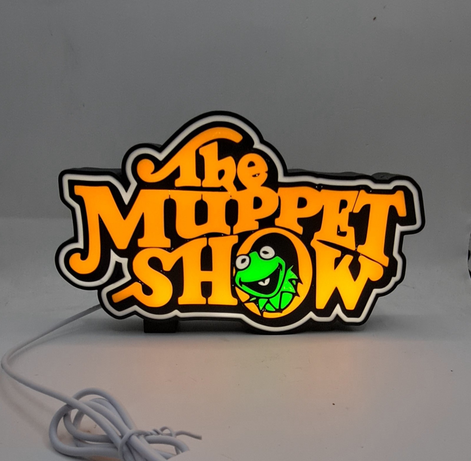 1970's - 80's The Muppet Show Light Box Sign Shelf Art 1970's - 80's The Muppet Show Light Box Sign Shelf Art