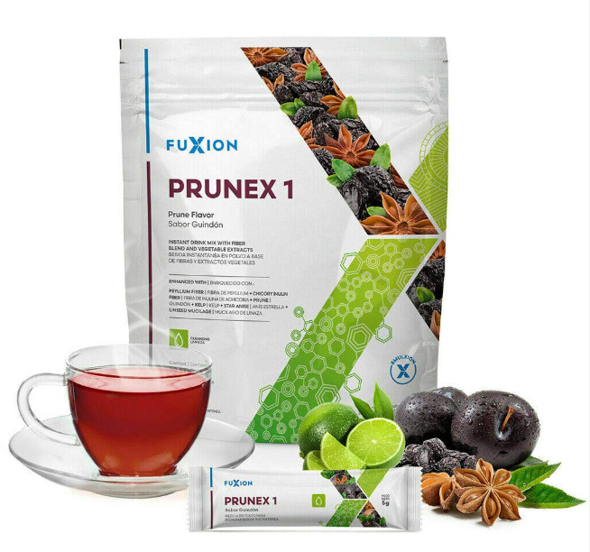 FuXion Prunex 1 Tea Instant Drink Mix - Desintoxicación de limpieza de colon FuXion Prunex 1 Tea Instant Drink Mix - Desintoxicación de limpieza de colon