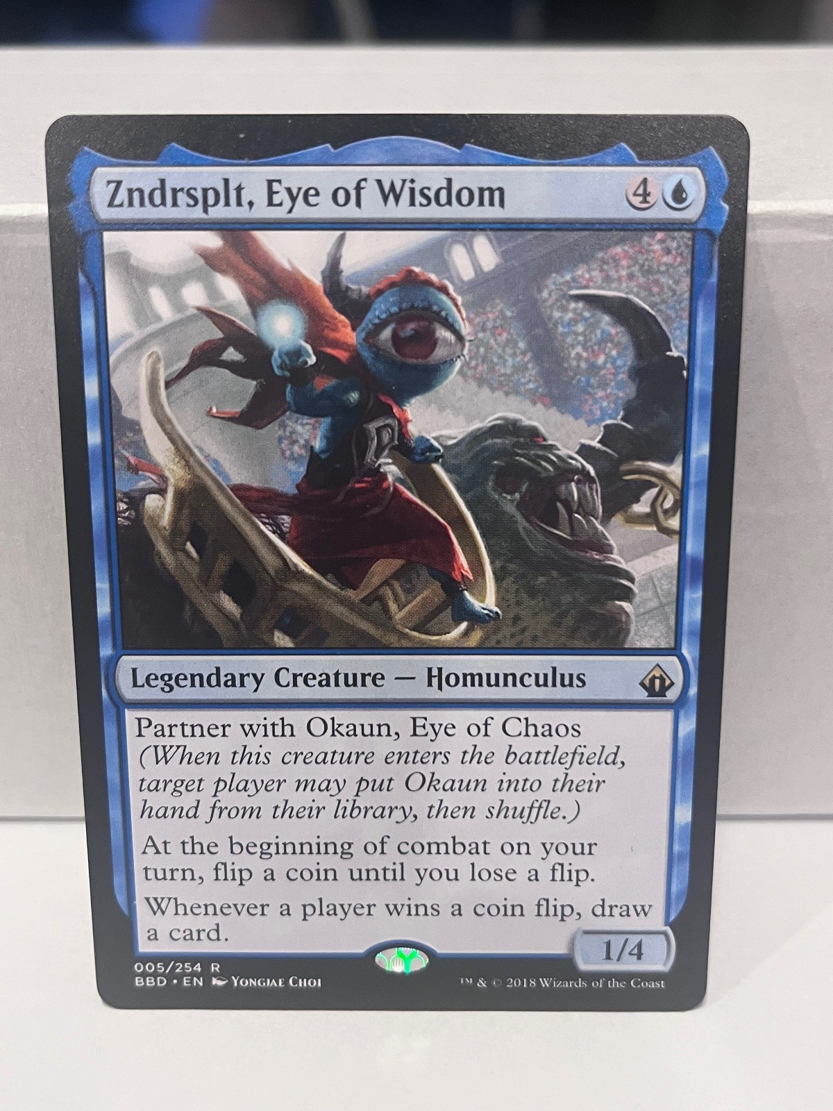 Zndrsplt, Eye of Wisdom 5 Rare Battlebond Magic: The Gathering Near Mint Zndrsplt, Eye of Wisdom 5 Rare Battlebond Magic: The Gathering Near Mint