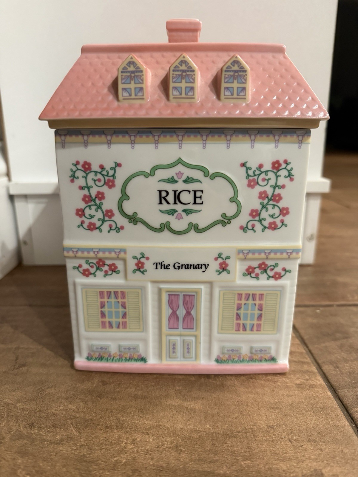 Rare 1992 Lenox Village Rice Canister The Granary Porcelain House-No Chips