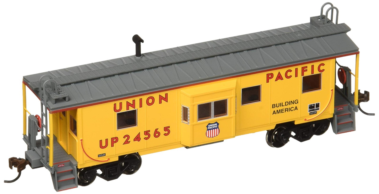Bachmann Bay Window Caboose Caboose, Prototypical Yellow 73205 Bachmann Bay Window Caboose Caboose, Prototypical Yellow 73205