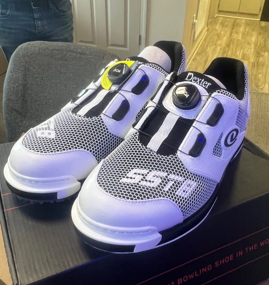 SST8 Power Frame BOA White/Black Bowling Shoe Sizes 8-14 SST8 Power Frame BOA White/Black Bowling Shoe Sizes 8-14