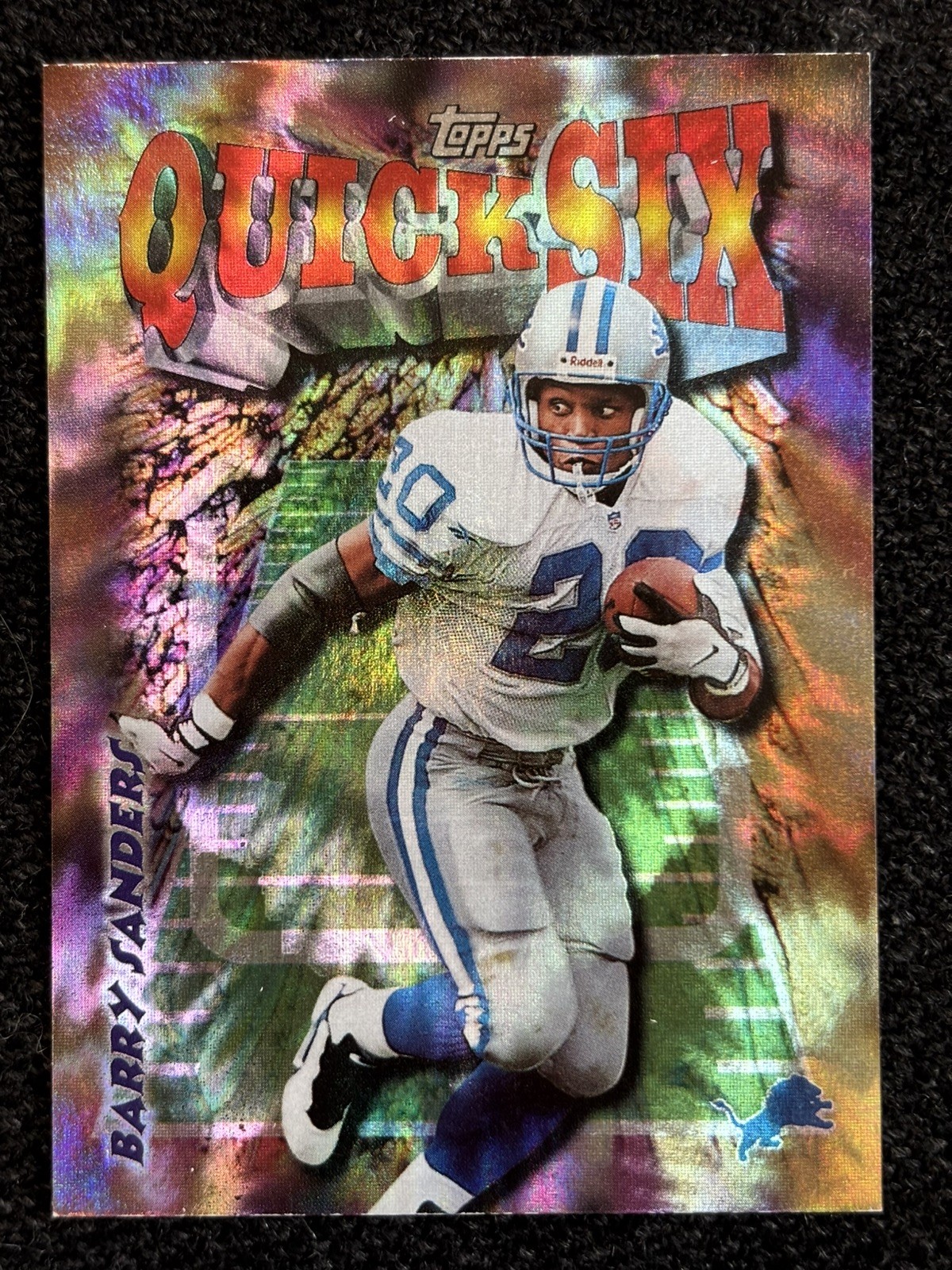 1998 Topps Season\'s Best Quick Six Barry Sanders #28 Detriot Lions HOF 1998 Topps Season\'s Best Quick Six Barry Sanders #28 Detriot Lions HOF