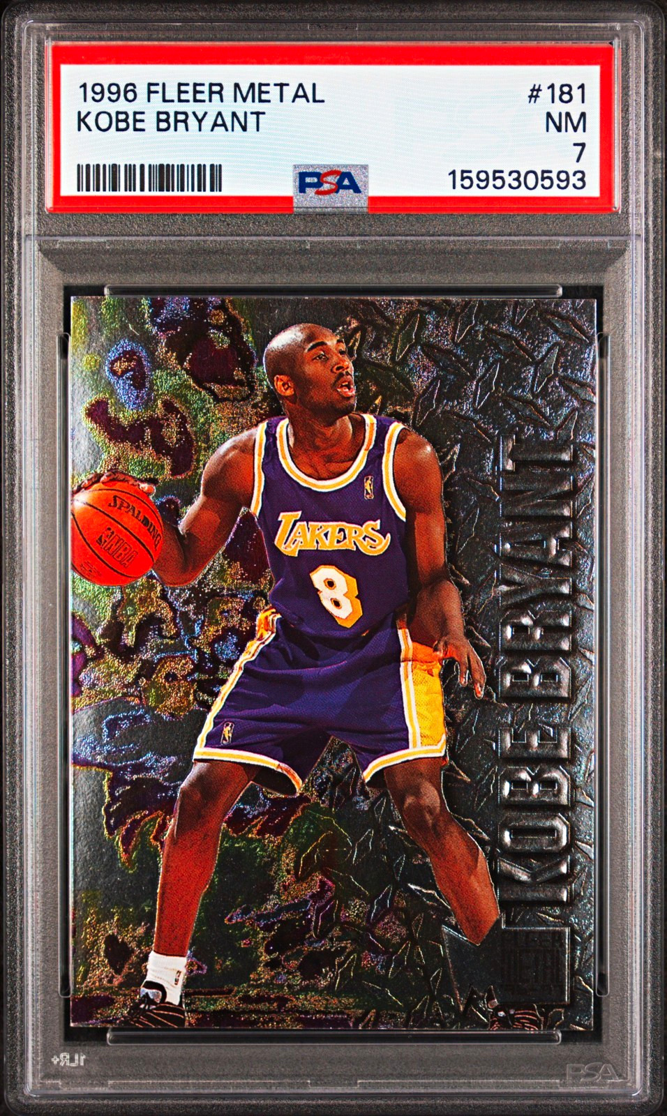Fleer Metal 1996-97 Kobe Bryant #181 Rookie  Psa 7, freshly graded 