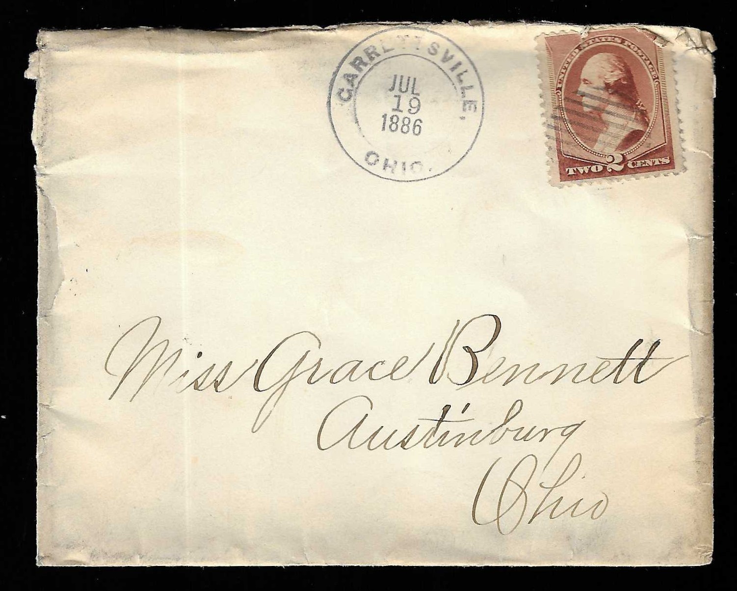 OHIO - GARRETTSVILLE, OH 1886 PORTAGE CO. AUSTINBURG, OH ASHTABULA CO. OHIO - GARRETTSVILLE, OH 1886 PORTAGE CO. AUSTINBURG, OH ASHTABULA CO.
