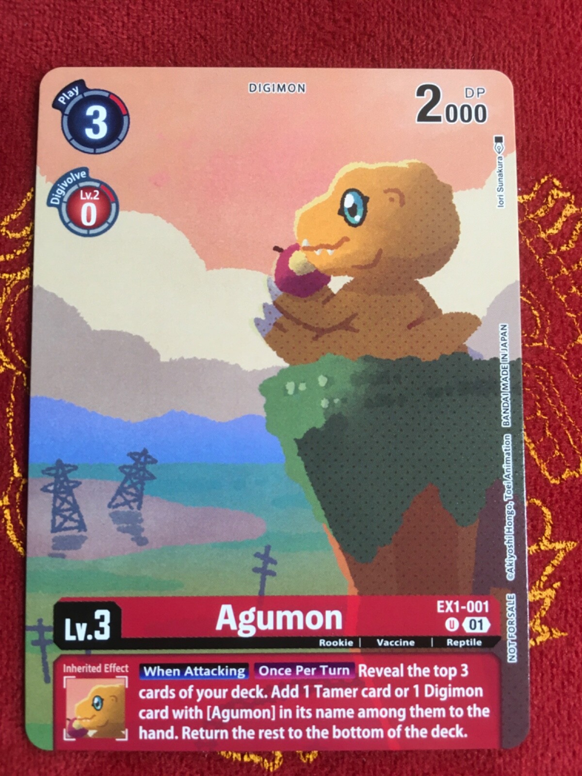Agumon - EX1-001 Digimon Illustration Competition Pack 2023 LP Agumon - EX1-001 Digimon Illustration Competition Pack 2023 LP