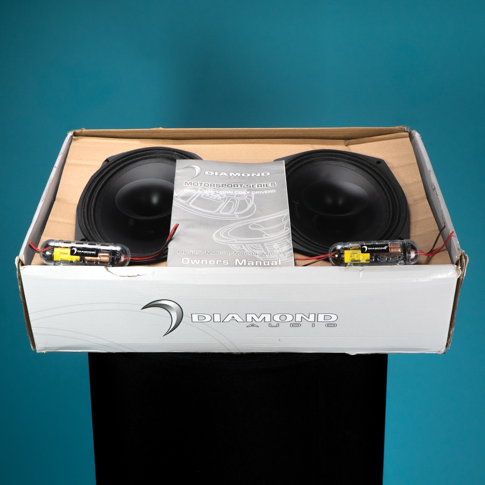 Diamond Audio MP694 6x9 Pro Audio Horn Speakers Pair w/ Crossovers 300W Amzn Rtn