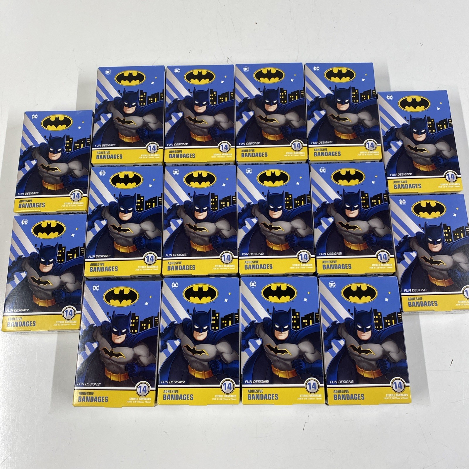 LOT x224 Batman Adhesive Bandages for Kids band-aid TYPE Super Hero Comic Book LOT x224 Batman Adhesive Bandages for Kids band-aid TYPE Super Hero Comic Book