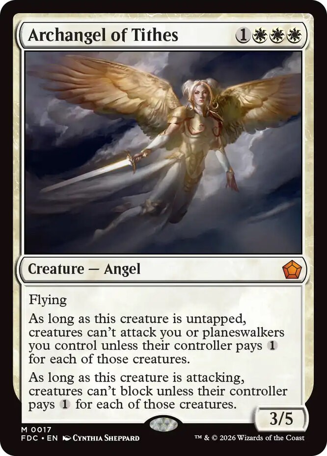 x1 Archangel of Tithes M MTG Commander: Foundations M/NM, English x1 Archangel of Tithes M MTG Commander: Foundations M/NM, English