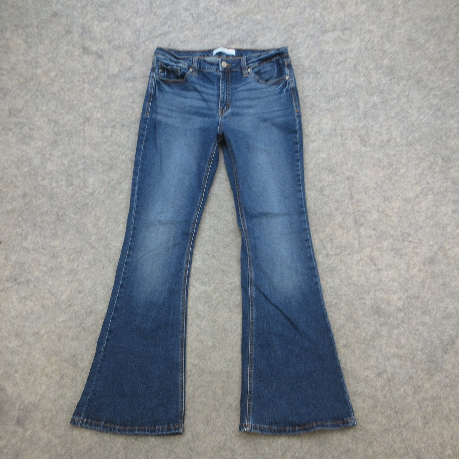 Kancan Jeans Women’s Size 29 Blue Flare Stretch Denim High Rise Kancan Jeans Women’s Size 29 Blue Flare Stretch Denim High Rise
