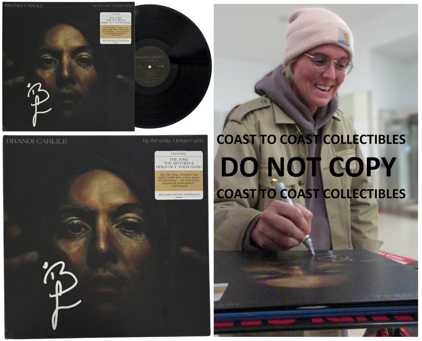 Brandi Carlile Signed By the Way I Forgive You Album Proof COA Autographed Vinyl