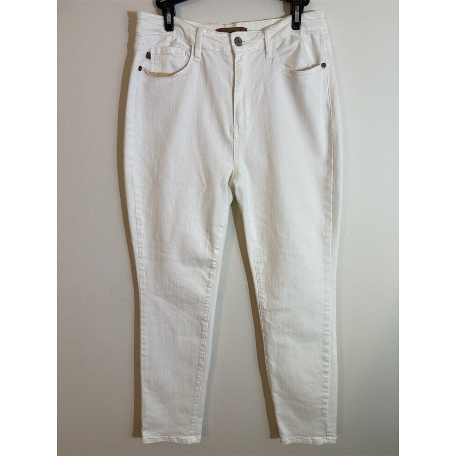 Judy Blue Jeans Womens Size 11 White Slim Fit Mid Rise Stretch 30