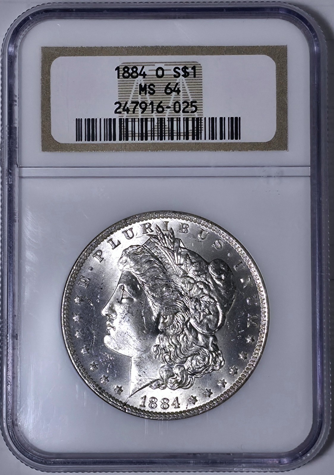 1884-O Morgan Silver Dollar NGC MS64 90% Silver $1 US Coin Uncirculated