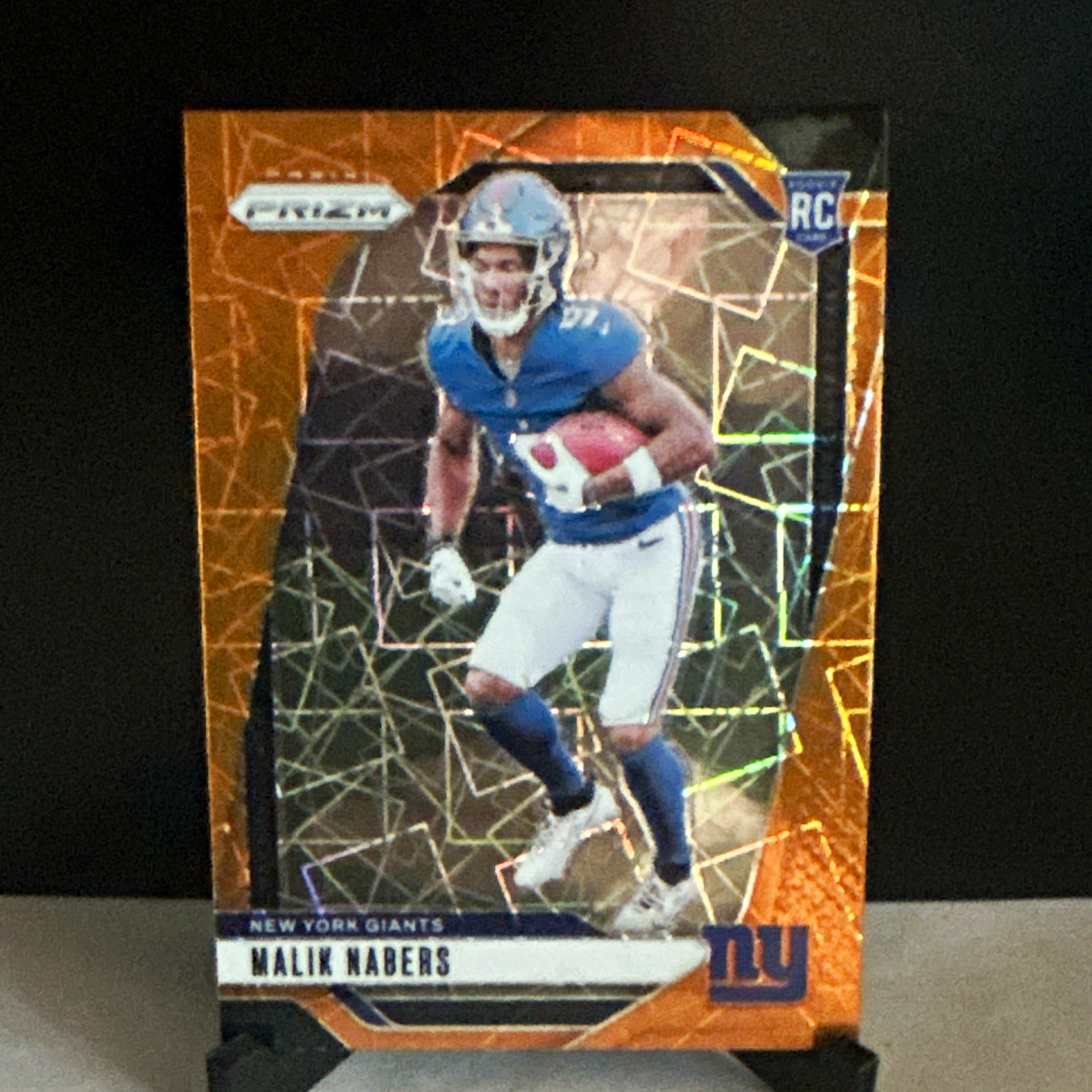 Panini Prizm 2024 Rookies Malik Nabers Giants Lazer Prizm RC #370 Panini Prizm 2024 Rookies Malik Nabers Giants Lazer Prizm RC #370