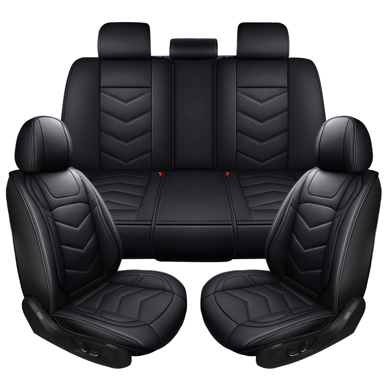 For Audi A3 A4 A5 Car Seat Covers Full Set PU Leather Protector Pad Mat Luxury