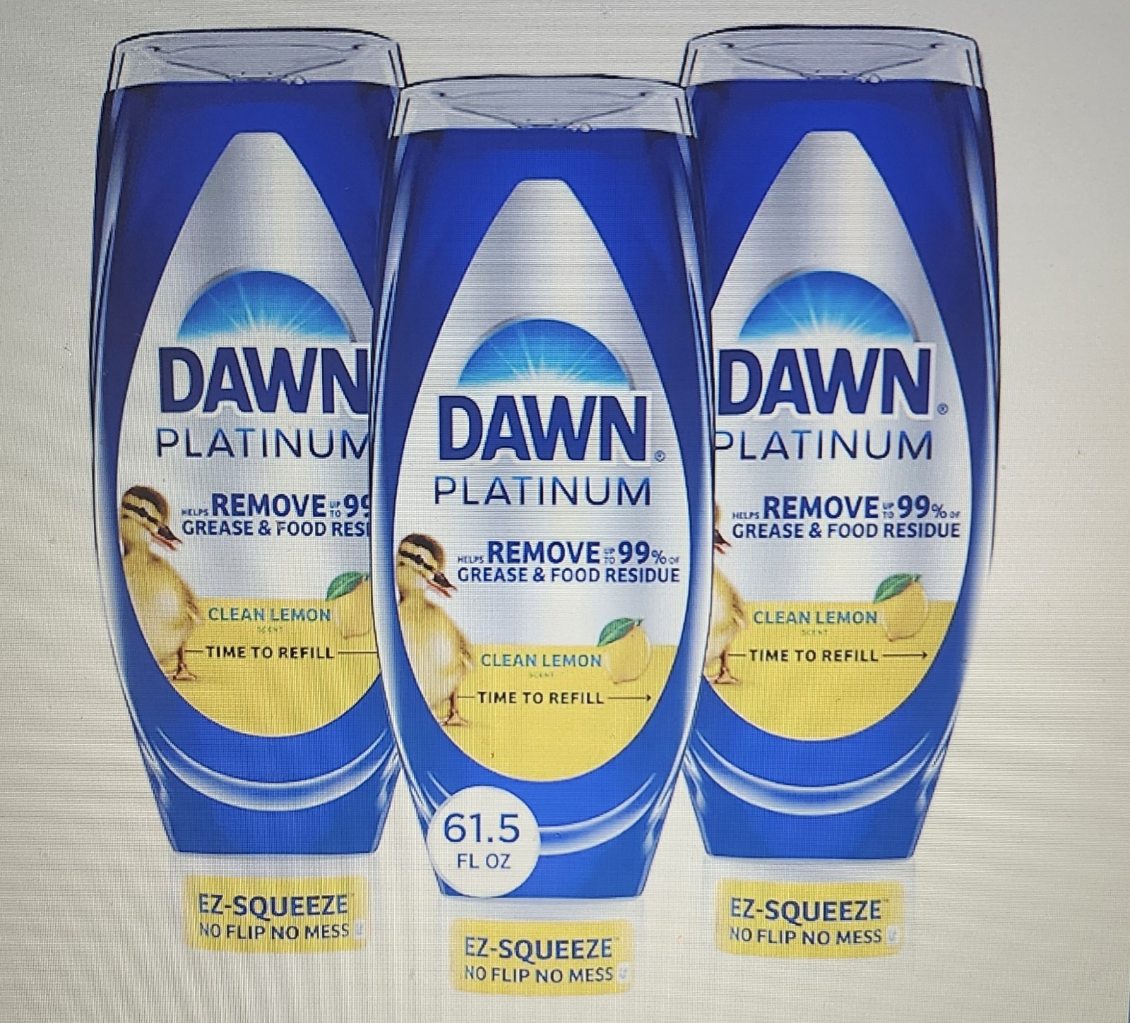 Dawn Platinum Bleach Alternative EZ-Squeeze Dish Soap, Clean Lemon, 20.5 oz. 3PK Dawn Platinum Bleach Alternative EZ-Squeeze Dish Soap, Clean Lemon, 20.5 oz. 3PK