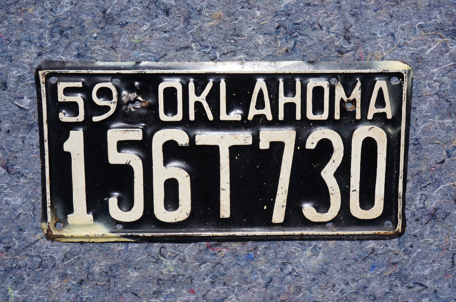 1959 Oklahoma TRUCK License Plate 1959 Oklahoma TRUCK License Plate